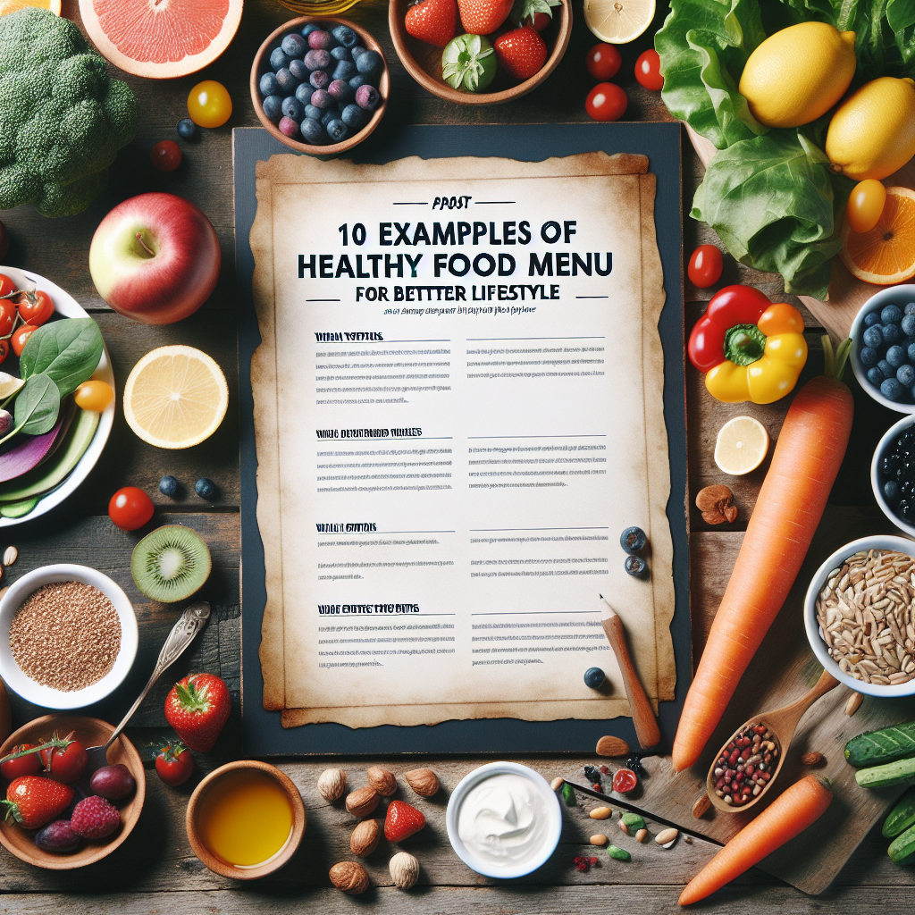 10 Contoh Menu Makanan Sehat untuk Gaya Hidup yang Lebih Baik