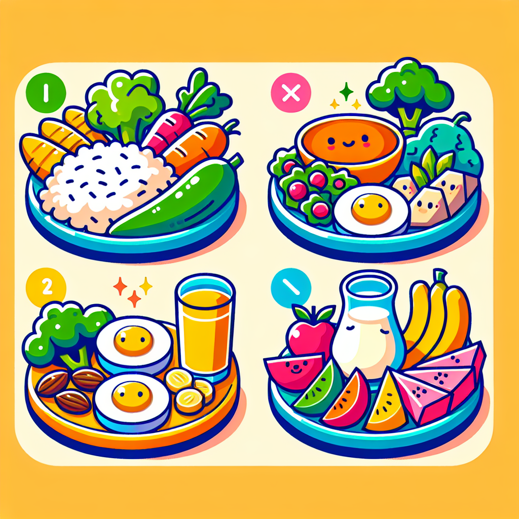 Explore Creative Cartoon Images of 4 Sehat 5 Sempurna Foods